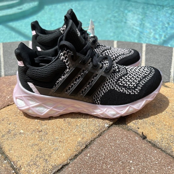 KID'S adidas UltraBoost Web DNA Black Clear Pink GZ4002 - Picture 10 of 11